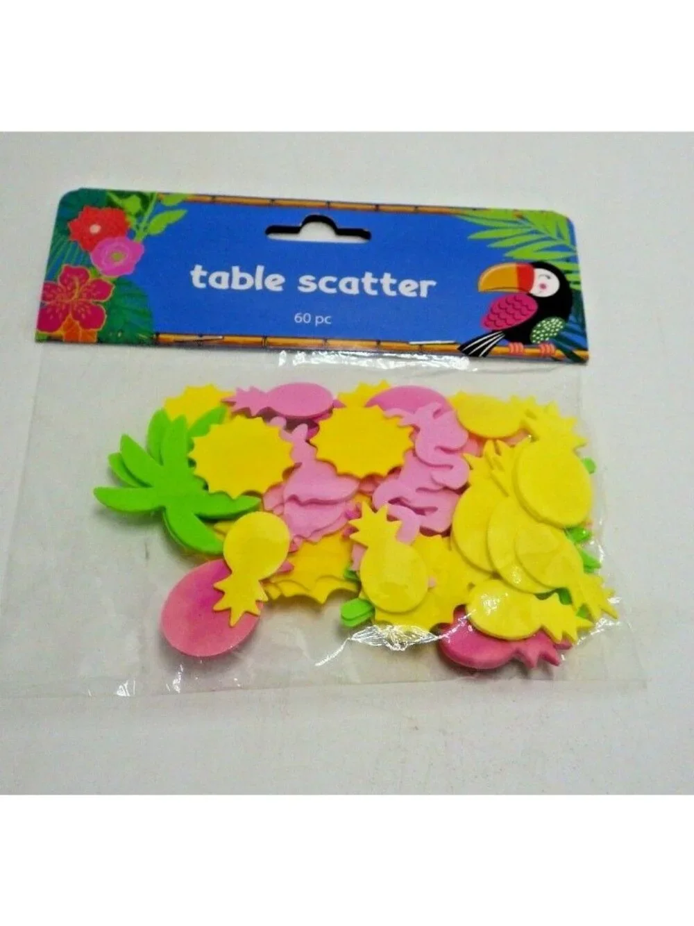 Tropical table scatter Party confetti Decoration 60 pieces flamingo Palm Sun